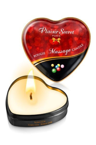 Plaisirs Secrets Bubble gum - Массажная свеча с ароматом жвачки, 35 мл - sex-shop.ua