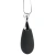 Charmed Vibrating Silicone Teardrop Neckl - ожерелье с подвеской вибратором, 90 см (чёрный) - sex-shop.ua