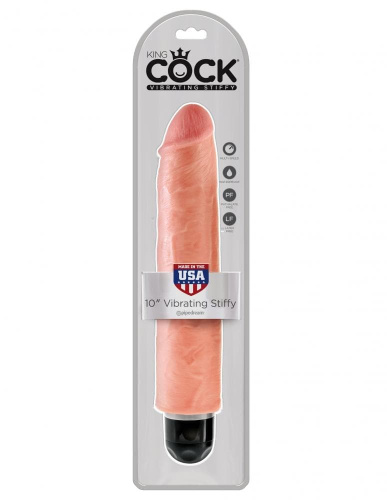 Pipedream King Cock  Vibr Stiffy - Большой реалистичный вибратор, 25.4х5.1 см