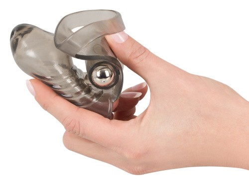 Orion Cock Sleeve With Vibration насадка на член со съемной вибропулей, 15х3.5 см