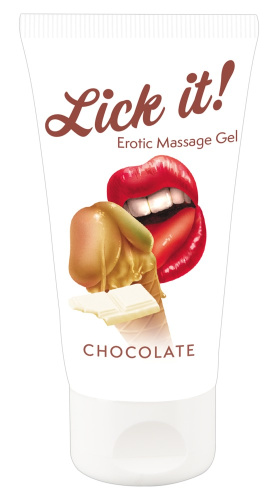 Lick It! Chocolate - Массажный гель, 50 мл - sex-shop.ua
