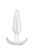 Ns Novelties Jelly Rancher T-Plug Smooth - Анальный стимулятор, 8х3 см (прозрачный) - sex-shop.ua