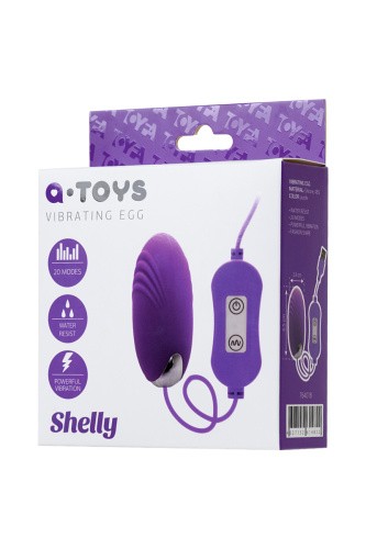 Toyfa A-Toys Shelly виброяйцо с пультом управления, 6.5х2.9 см