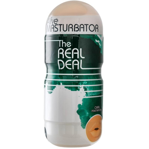 Alive The Real Deal Oral - Мастурбатор ротик, 16х6 см - sex-shop.ua