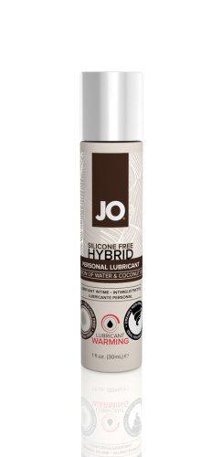 System JO Silicone Free Hybrid WARMING - разогревающая крем-смазка с кокосовым маслом, 30 мл. - sex-shop.ua