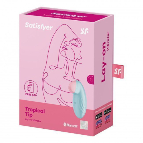 Satisfyer Tropical Tip - Вібратор для клітора (голубий) - купити в Україні | Секс шоп SEX-SHOP.ua