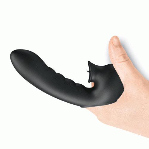 Pretty Love Hobgoblin Finger Vibrator Black - Вибронасадка на палец, 12.5х2.7 см (чёрный)