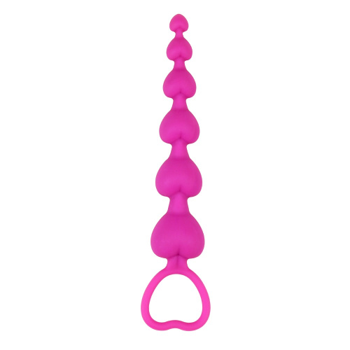 Анальная цепочка Chisa Heart Booty Beads