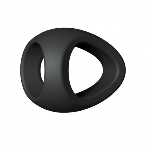 Love To Love Flux Ring Black Onyx - эрекционное кольцо двойное, 3 см. (чёрное) - sex-shop.ua