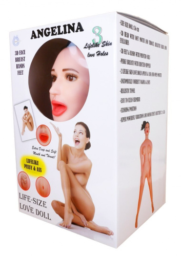 Boss Angelina 3D - Надувная кукла с вибрацией - sex-shop.ua