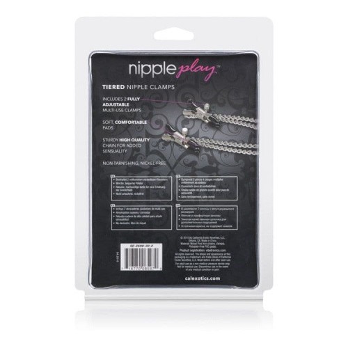 Tiered Nipple Clamps - Затискачі для сосків, 5.7х2.5 см