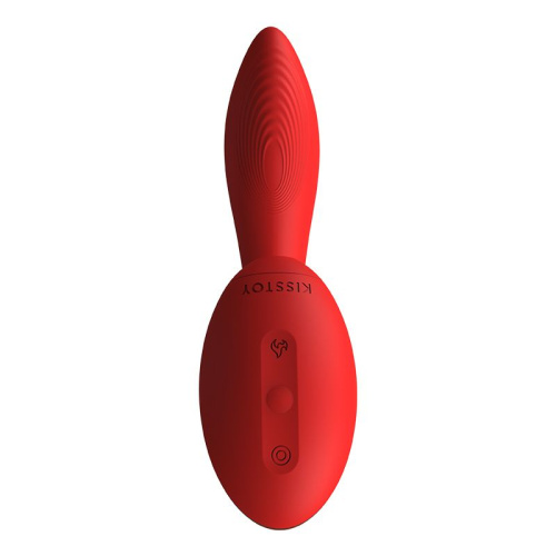 Kistoy Tina - Вакуумный вибратор с функцией нагрева, 17.5х3.5 см (красный) - sex-shop.ua