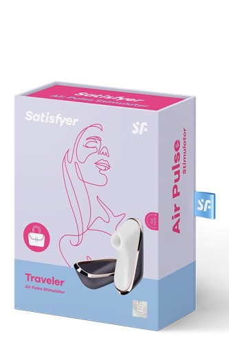 Satisfyer Pro Traveler - Вакуумный стимулятор клитора для путешествий, 9.8х3.6 см - sex-shop.ua