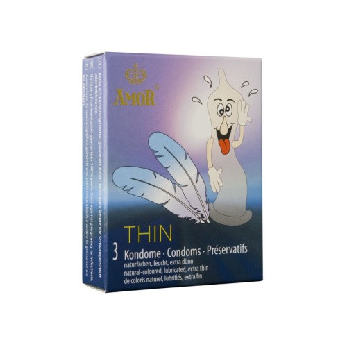 Amor Thin - тонкі презервативи, 3 шт