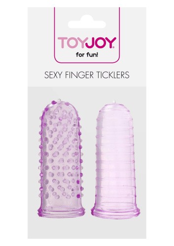 Toy Joy Sexy Finger Ticklers - Набор насадок на палец, 7х3 см (пурпурный) - sex-shop.ua