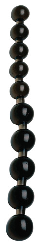 Orion Anal Pearls - анальне намисто, 25х2.5 см (чорні)
