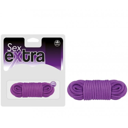 Веревка для связывания Nanma Sex Extra Love Rope, 10 м (пурпурный) - sex-shop.ua