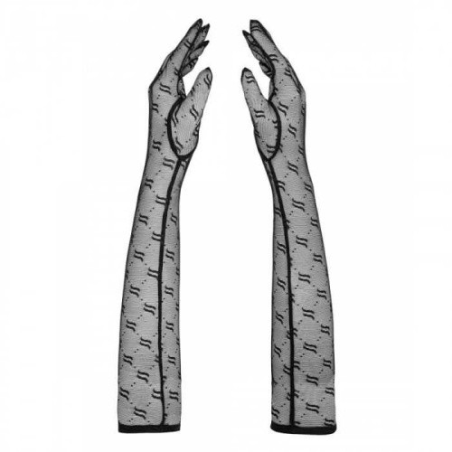 Obsessive Obsessivia Gloves - Перчатки длинные, S-L (черный) - sex-shop.ua