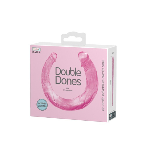 Baile Double Done DoubleDong Pink - Двухсторонний фаллоимитатор, 42 см (розовый)