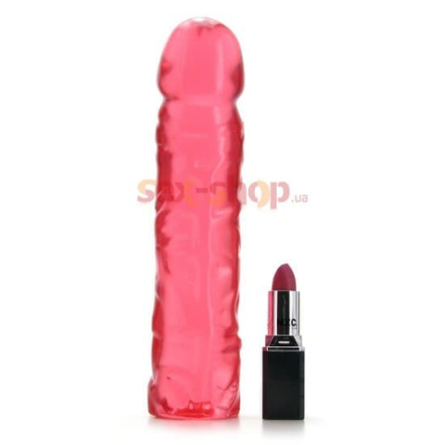 Фаллоимитатор Crystal Jellies 8 Classic, 20х4 см (розовый)