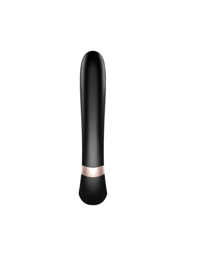 Satisfyer Heat Wave - Вибратор-кролик с функцией нагрева, 14х3.5 см (чёрный) - sex-shop.ua