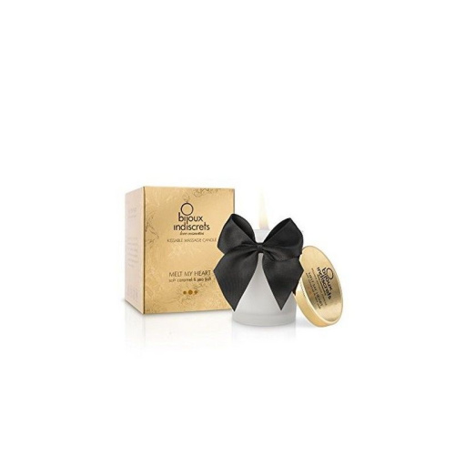 Bijoux Melt My Heart - Массажная свеча c ароматом солёной карамели, 70 мл