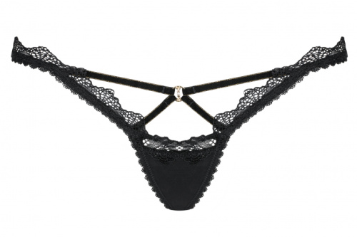 Obsessive Lolitte - сексуальні стрінги, S/M (чорний) - купити в Україні | Секс шоп SEX-SHOP.ua