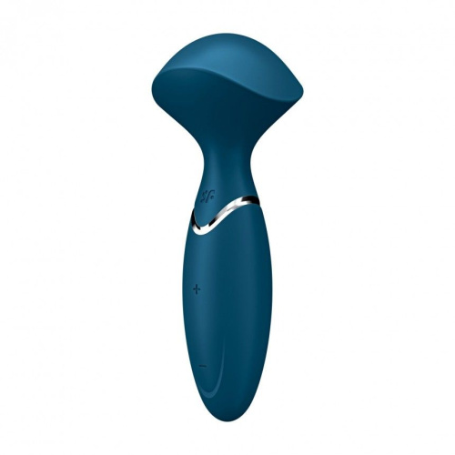 Satisfyer Mini Wand-er - Вибромассажер, 16х6 см (синий)