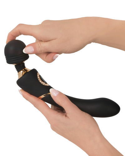 Cleopatra Wand Massager - Універсальний вібромасажер, 24.2х4.3 см (чорний)