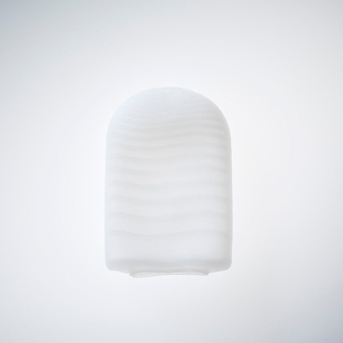 TENGA Pocket Wave Line - Карманный мини-мастурбатор, 7.5х5.5 см (голубой)