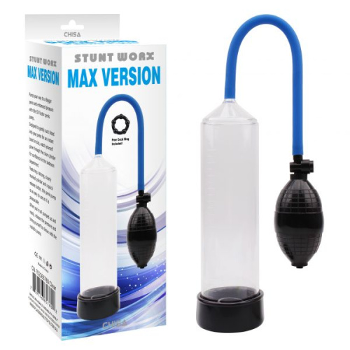 Max Version Penis Pump, Clear - Вакуумна помпа для чоловіків, 23,5 см (прозорий)