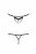 Passion Exclusive Solon Thong - Откровенные трусики-стрепы с кружевом, черные (S/M)