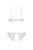 Passion Ursula Set - Сексуальний комплект: бра, трусики з ажурним декором та відкритим кроком, S/M (білий)