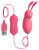 Pipedream OMG Bullet #Cute виброяйцо в форме кролика с подвижными ушками, 8.2х2.5 см