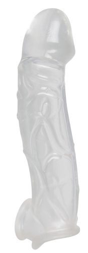 Orion Crystal Skin Penis Sleeve - Насадка на член, +5 см (прозрачный) - sex-shop.ua