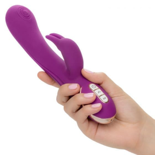 CalExotic Jack Rabbit Signature Silicone Thumping Rabbit - вібратор кролик, 12.8х4.5 см - купити в Україні | Секс шоп SEX-SHOP.ua