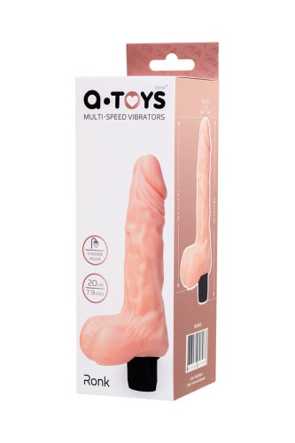 Toyfa A-Toys Multi-Speed - Реалистичный вибратор, 20 см (телесный)