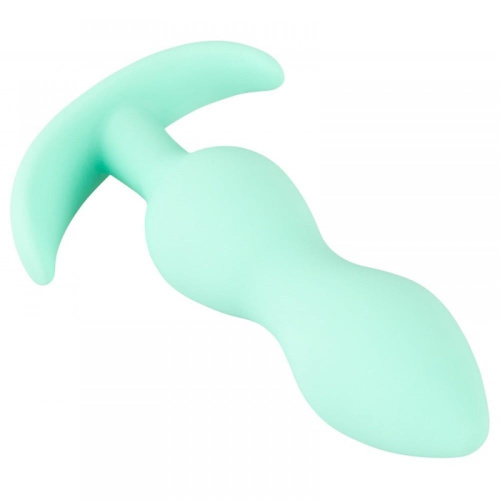 Cuties Mini Butt Plug - Силиконовая анальная пробка, 7.5х2.8 см (мятный)