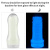 LoveToy Lumino Play Masturbator Crystal Ribbed - мастурбатор, светящийся в темноте, 20.5х8 см (прозрачный)