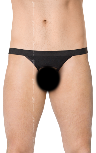 SoftLine Mens Thong 4532 - мужские трусы, S-L (черный)