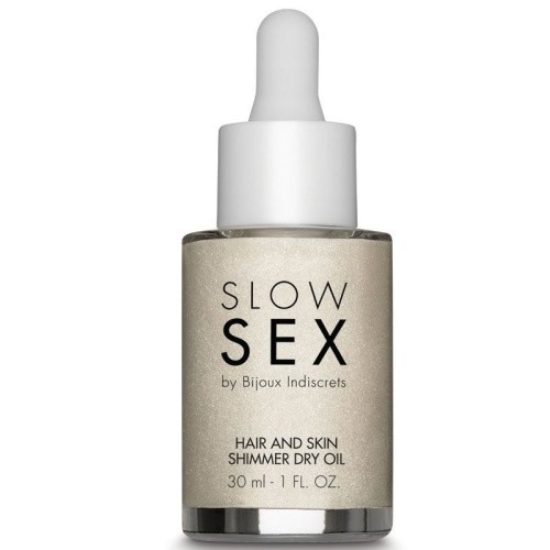 Bijoux Indiscrets Slow Sex Hair and skin shimmer dry oil - Масло-шиммер для волос и тела, 30 мл