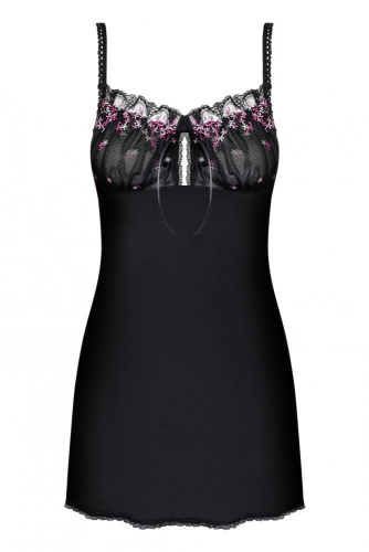 Комплект Obsessive Floweria chemise  (S/M)