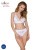 Passion PS001 Panties - Трусики с широкой резинкой и кружевом (белые, размер S)