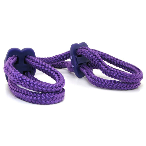 Наручники Japanese Silk Love Rope Ankle Cuffs (фиолетовый) - sex-shop.ua