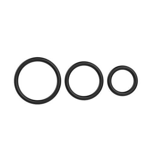 Набір ерекційних кілець Cock&Ball Rings Rubber Set, 3 шт