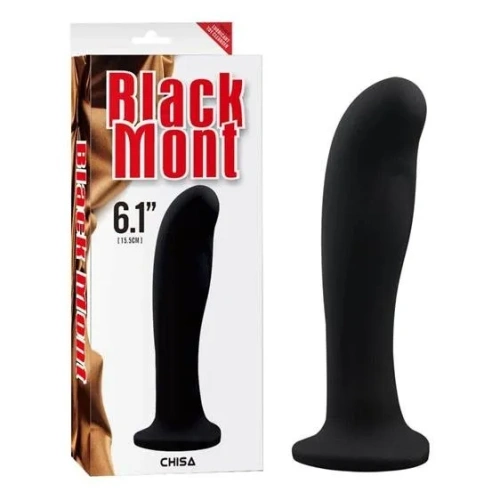 Black Mont Back Amor 6.1 " - Анальная пробка, 11,5х3,7 см (черный) - sex-shop.ua
