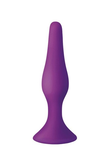  MAI Attraction Toys №33 анальная пробка на присоске, 11,5х3 см (фиолетовый) - sex-shop.ua