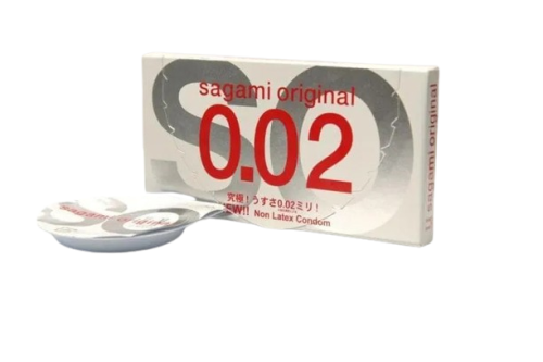 Sagami Rubber Original 0.02 – поліуретанові презервативи, 1 шт.