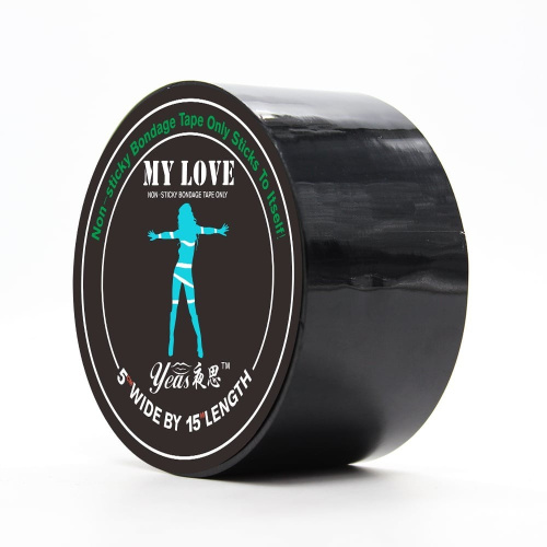 Loveshop My Love - Самоклеющаяся бондажная лента, 15 м (черный) - sex-shop.ua