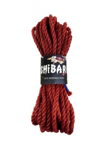 Feral Feelings Shibari Rope - Джутова мотузка для Шибарі, 8 м (червона)